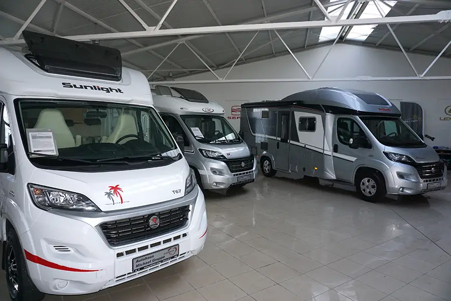 Caravans in der Ausstellung